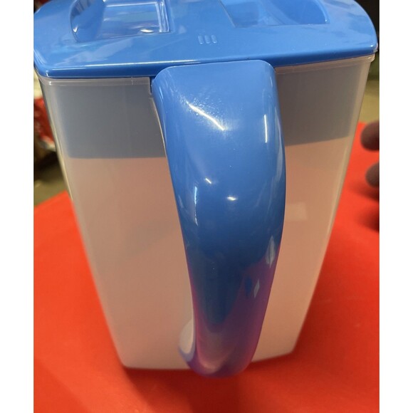 Mr Coffee Iced Tea Maker 3 Quart Replacement Blue Rectangular Pitcher Only TM75 - Picture 3 of 6